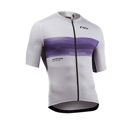 Maillot NORTHWAVE FORCE EVO Manches Courtes Gris/Violet