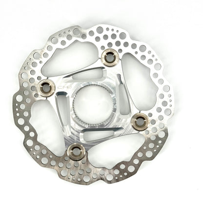 Zilverkleurige zwevende HOPE Centerlock-remschijf