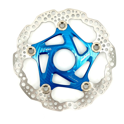 Blauwe zwevende HOPE Centerlock-remschijf