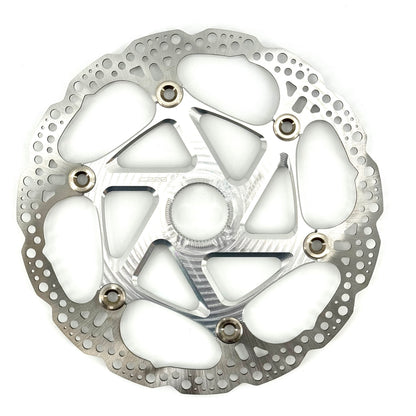 Zilverkleurige zwevende HOPE Centerlock-remschijf