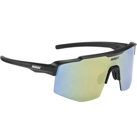 MAVIC MVS SHIELD Bril Zwart Goud/Blauw Lens