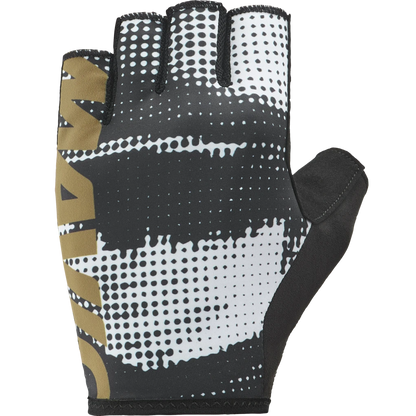 Korte Handschoenen MAVIC ESSENTIAL PADDED GRAPHIC Zwart/Wit