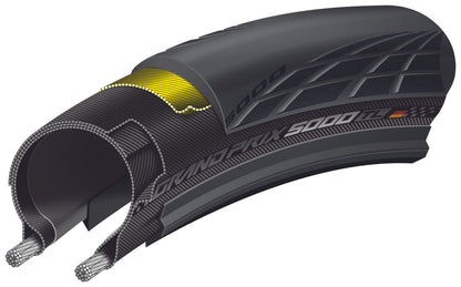 Pneu CONTINENTAL GRAND PRIX 5000 S TR Tubeless Ready Noir