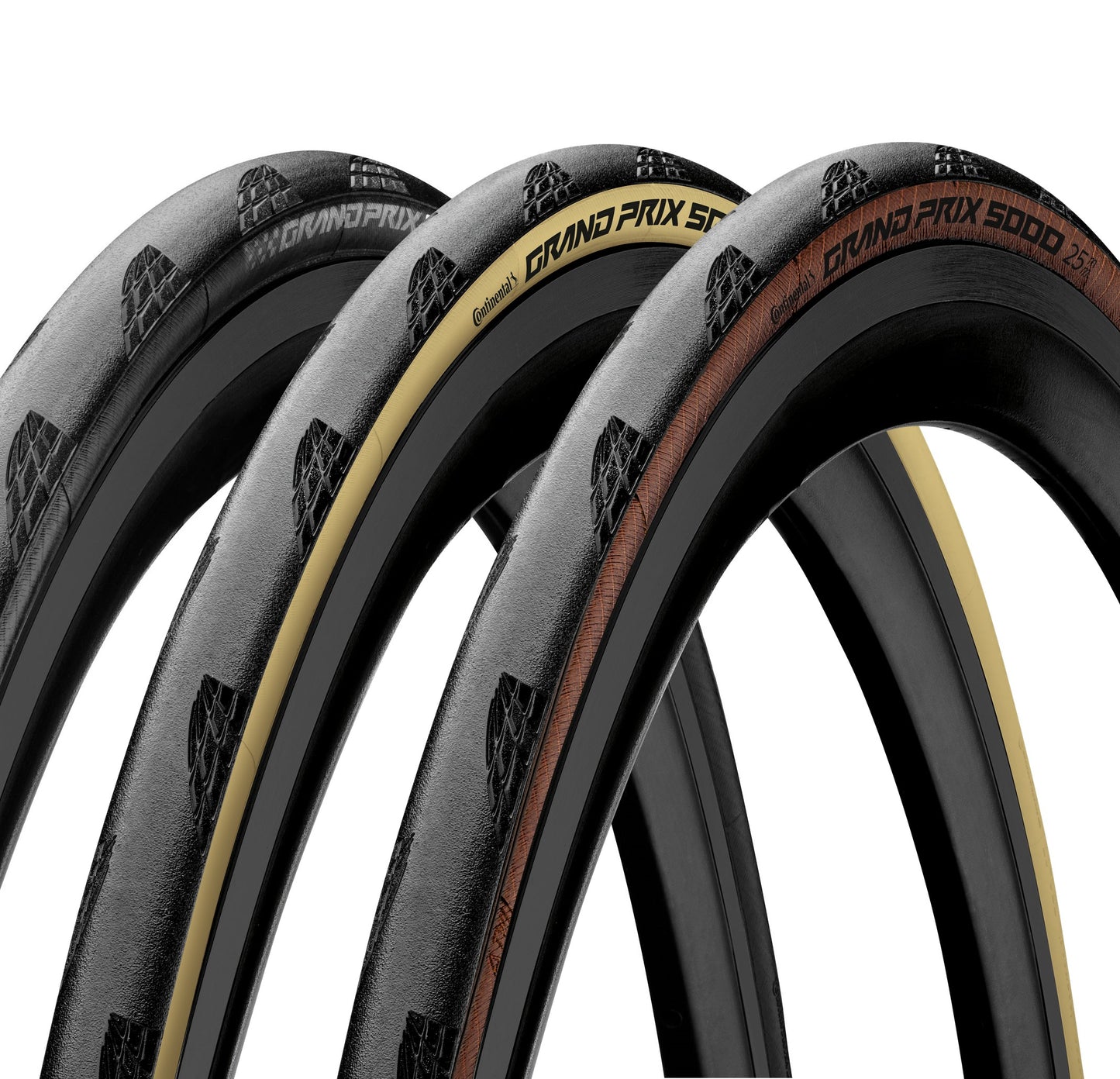 CONTINENTAL GRAND PRIX 5000 700x25c TubeType Soft Zwarte band