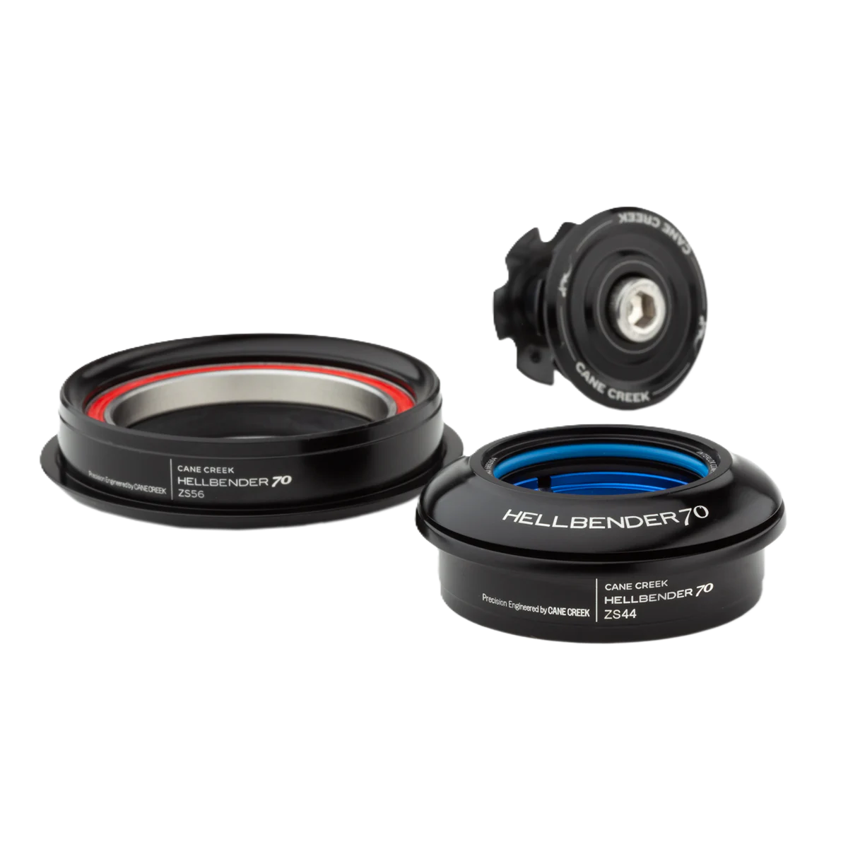 Semi-geïntegreerd Stuurlager CANE CREEK HELLBLENDER 70 1"1/8 ZS44/ZS56 Zwart