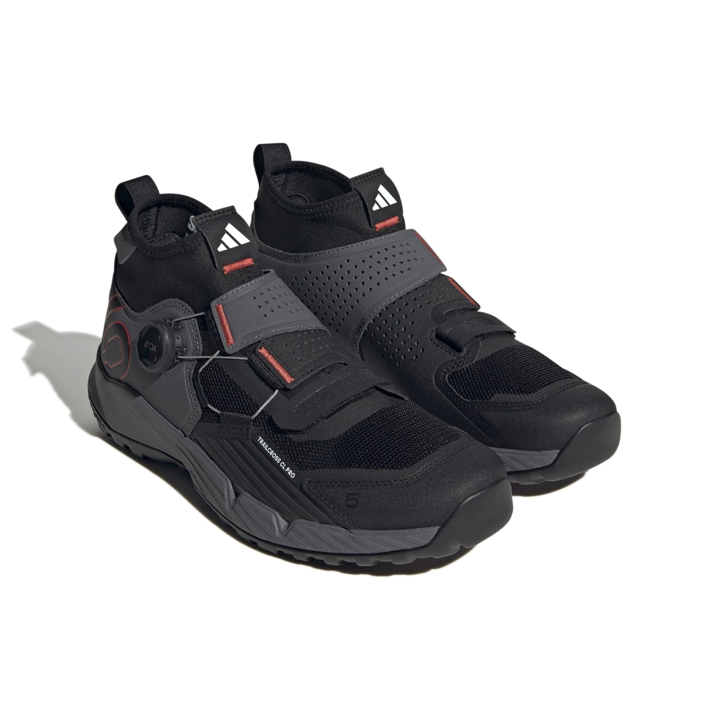 Five Ten TRAILCROSS PRO CLIP-IN MTB schoenen grijs/zwart/rood