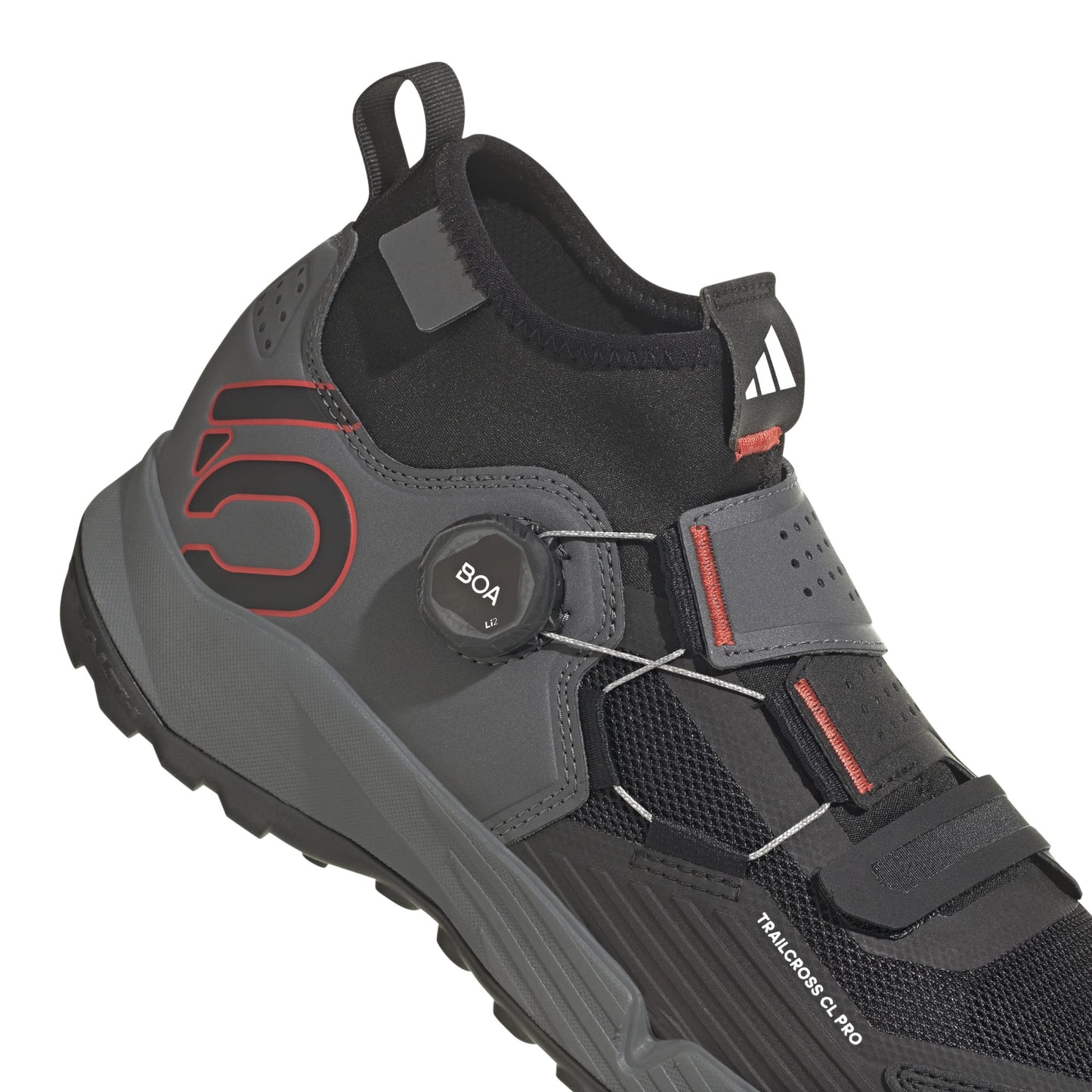 Five Ten TRAILCROSS PRO CLIP-IN MTB schoenen grijs/zwart/rood