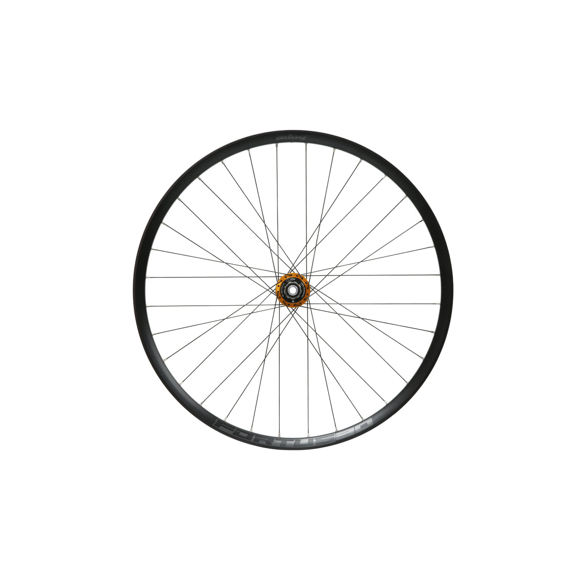 HOPE Fortus 30 W-achterwiel van 26 inch met oranje Pro 5-naaf