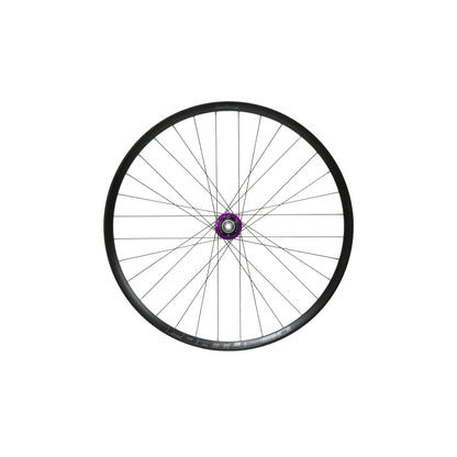 HOPE Fortus 30 W-achterwiel van 27,5 inch met paarse Pro 5-naaf