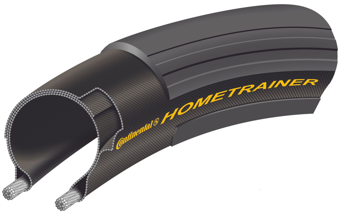 Pneu CONTINENTAL HOMETRAINER II 700x23c TubeType Souple