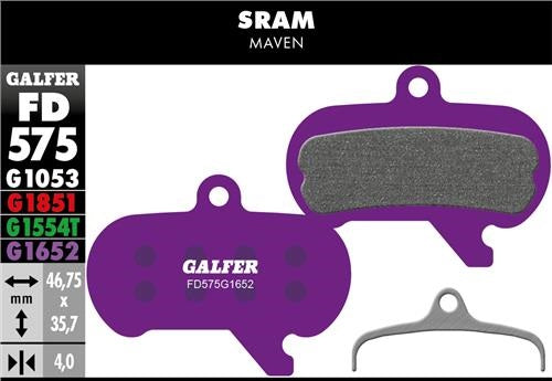 GALFER Sram Maven semi-metalen E-bike remblokken