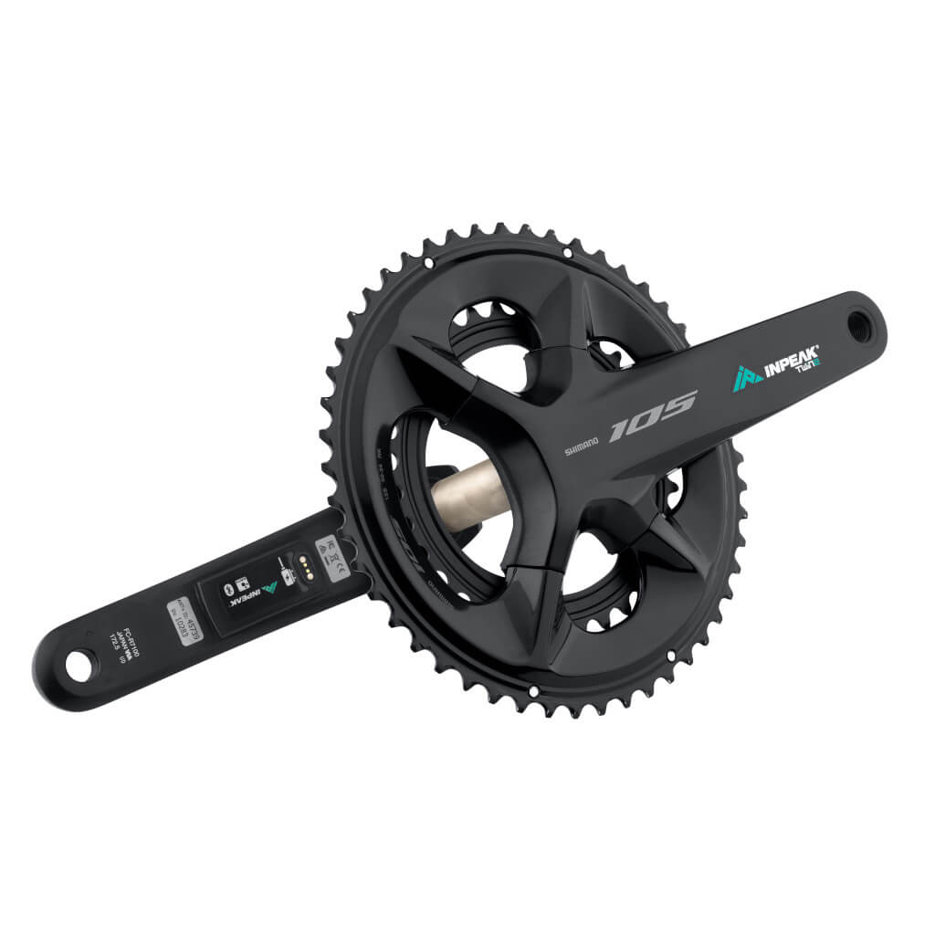 Crankstel met vermogensmeter INPEAK POWERCRANK-E TWIN2 LR Shimano 105 R7100