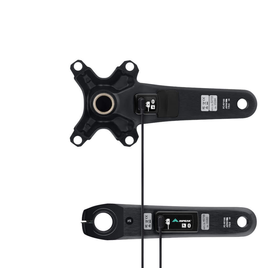 Crankstel met vermogensmeter INPEAK POWERCRANK-E TWIN2 LR Shimano 105 R7100