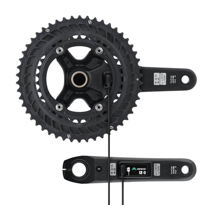Crankstel met vermogensmeter INPEAK POWERCRANK-E TWIN2 LR Shimano 105 R7100