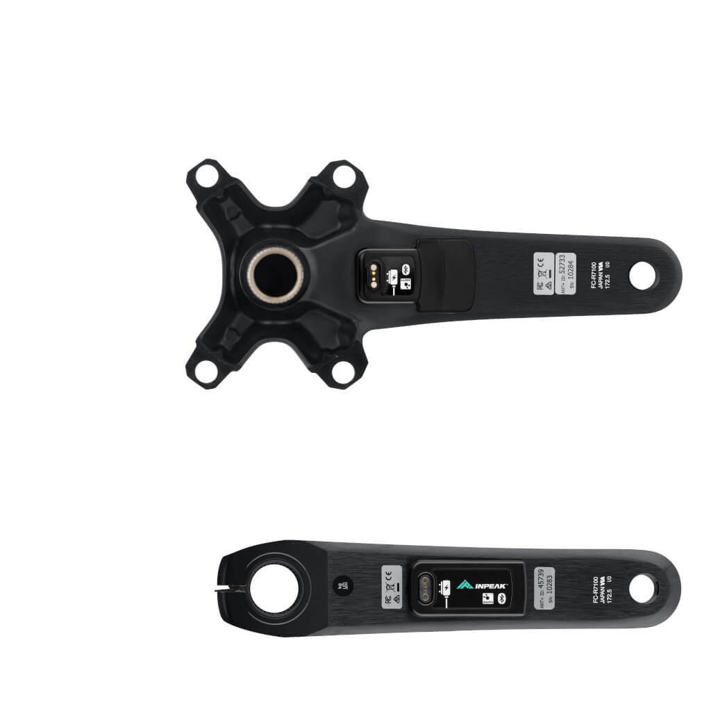 Crankstel met vermogensmeter INPEAK POWERCRANK-E TWIN2 LR Shimano 105 R7100