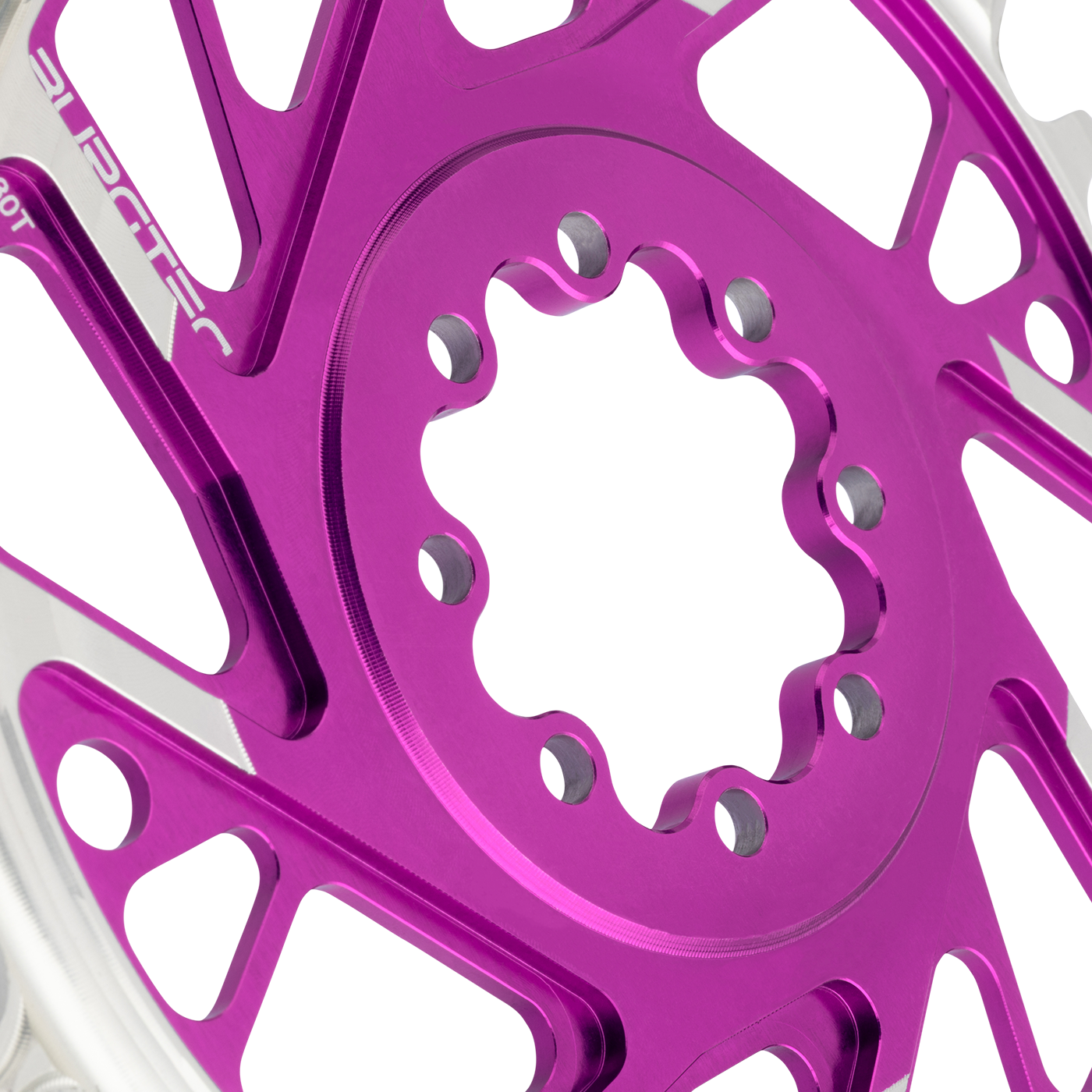 Plateau Mono BURGTEC THICK THIN 12V BOOST Direct Mount  8 Vis T-Type Narrow Wide Offset 3mm Violet