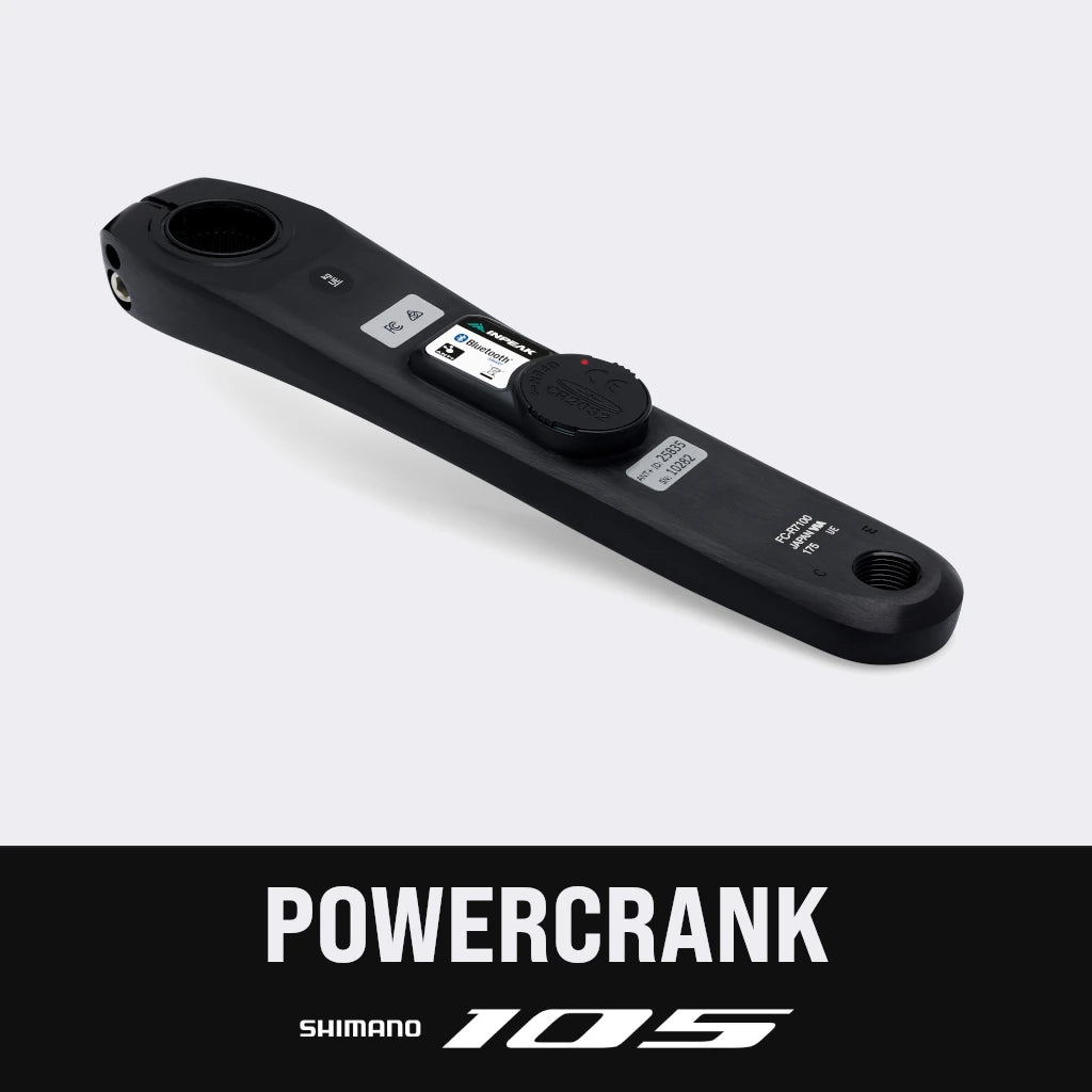 Linkercrank met vermogensmeter INPEAK POWERCRANK Shimano 105 R7100