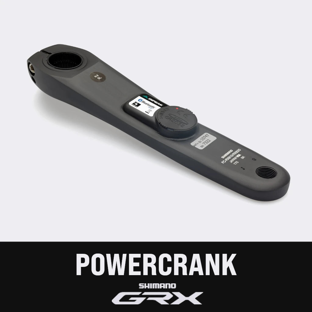 Linker crankarm met vermogensmeter INPEAK POWERCRANK Shimano GRX RX810/820