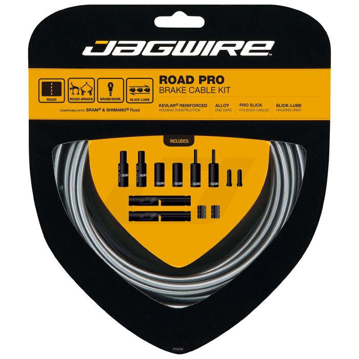 Kit de Câbles et Gaines de Frein JAGWIRE ROAD PRO Gris