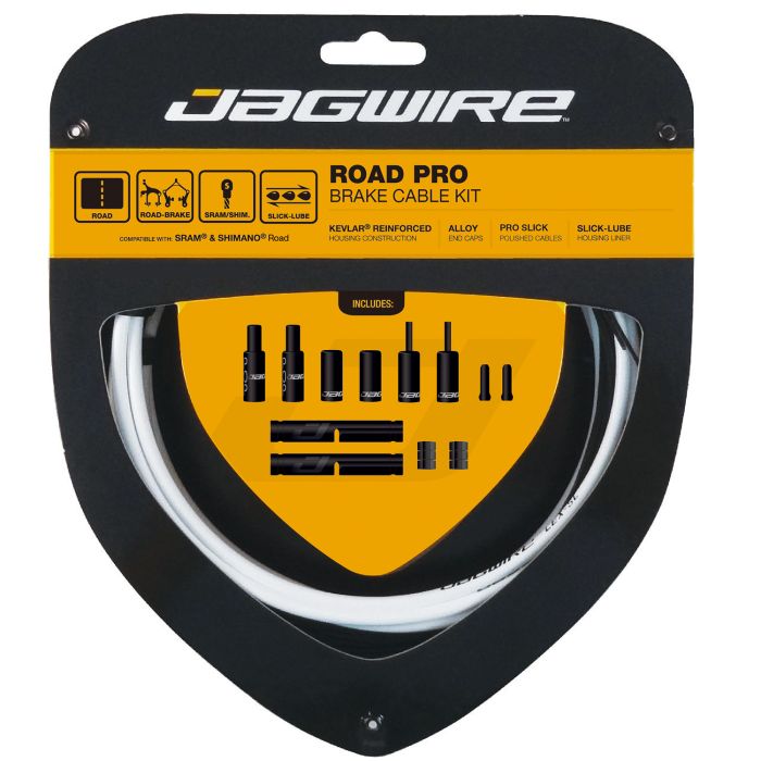 JAGWIRE ROAD PRO remkabel- en slangenset wit