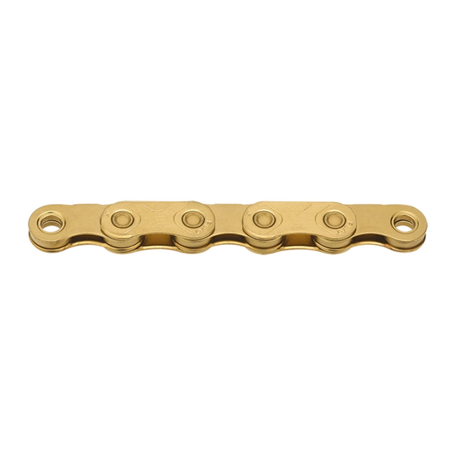 Chaîne 12/13V KMC X FLAT Waxed Ti-N Or