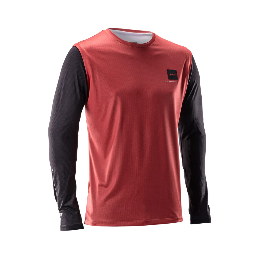 LEATT MTB GRAVITY 1.0 Jersey + Broek Kit Zwart/Rood