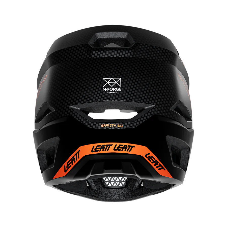 LEATT GRAVITY 6.0 CARBON GLOW MTB Helm Zwart/Oranje