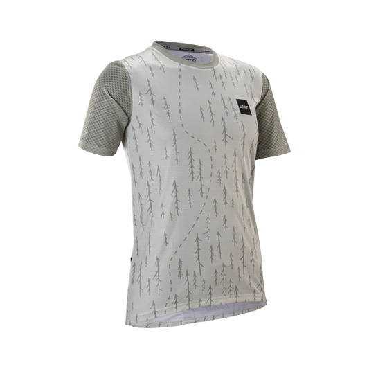 Maillot LEATT  MTB TRAIL 3.0 Femme Manches Courtes Gris/Blanc