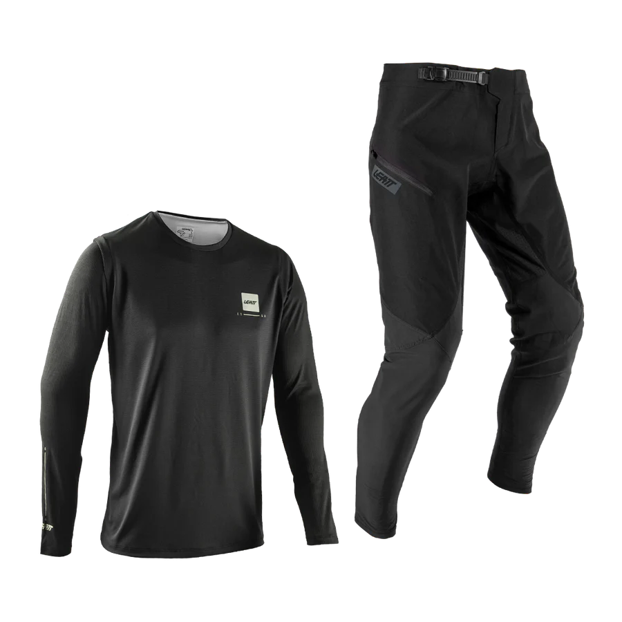 LEATT MTB GRAVITY 1.0 Jersey + Broek Kit Zwart