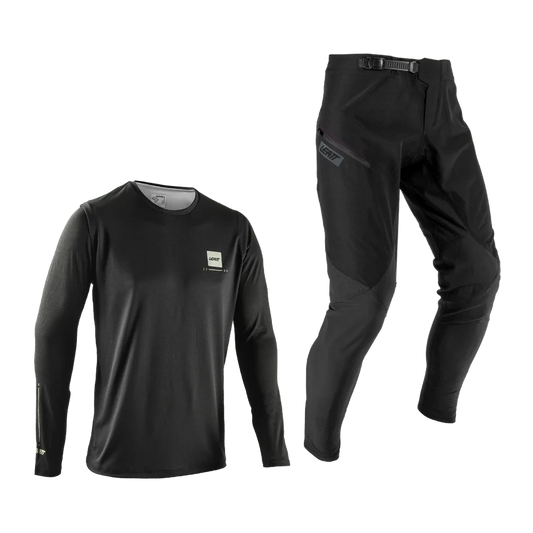 LEATT MTB GRAVITY 1.0 Jersey + Broek Kit Zwart