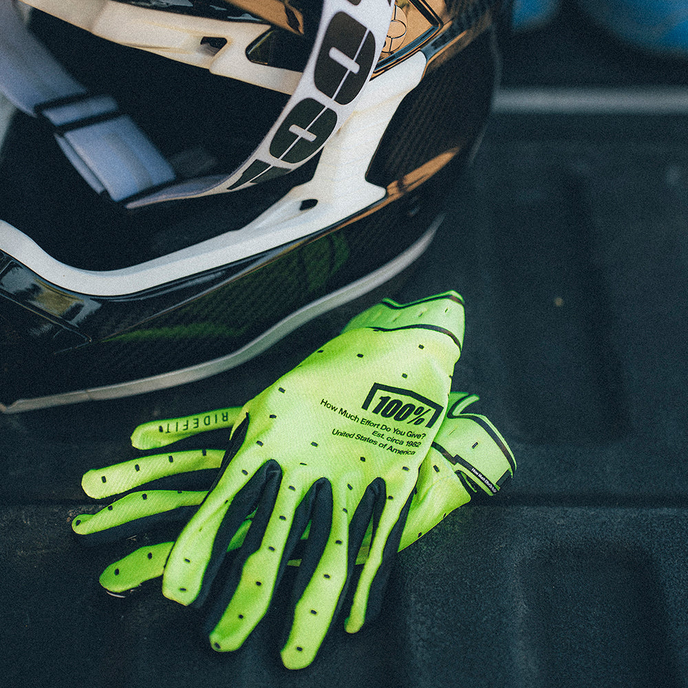 100% RIDEFIT Handschoenen Geel