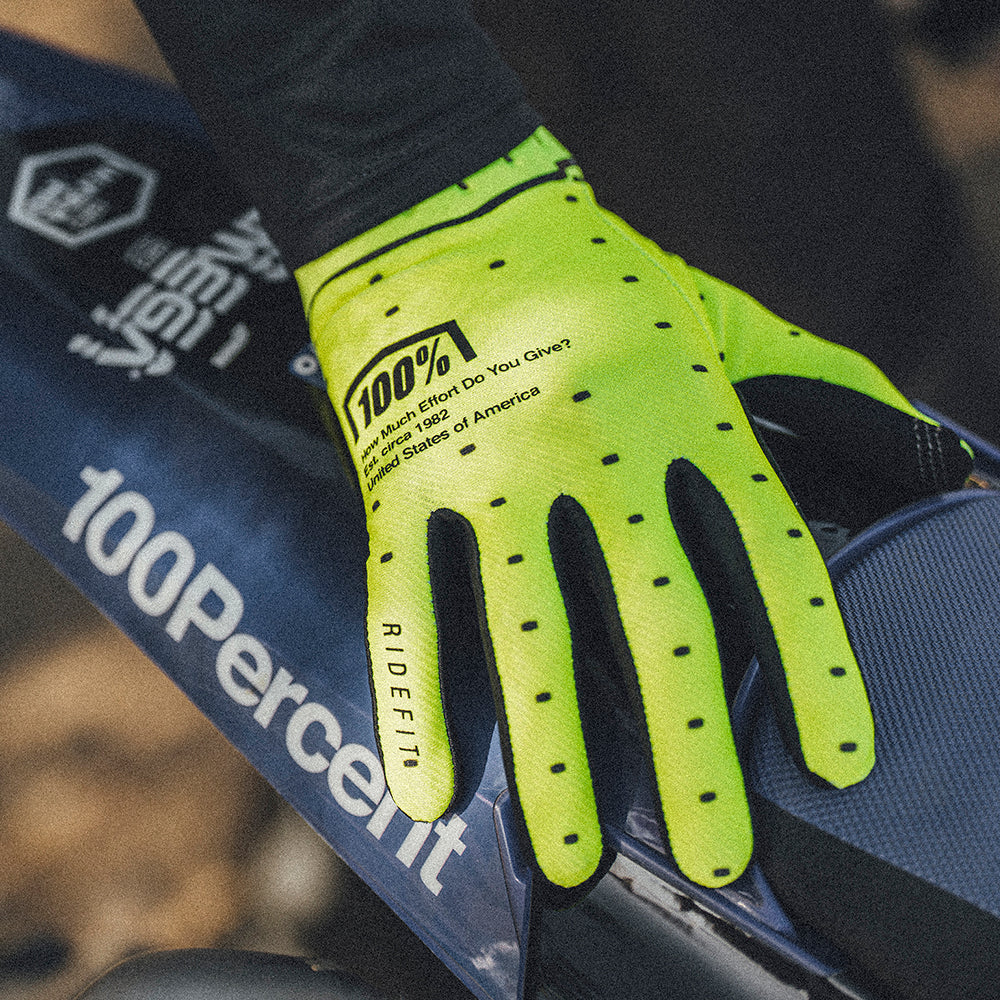 100% RIDEFIT Handschoenen Geel