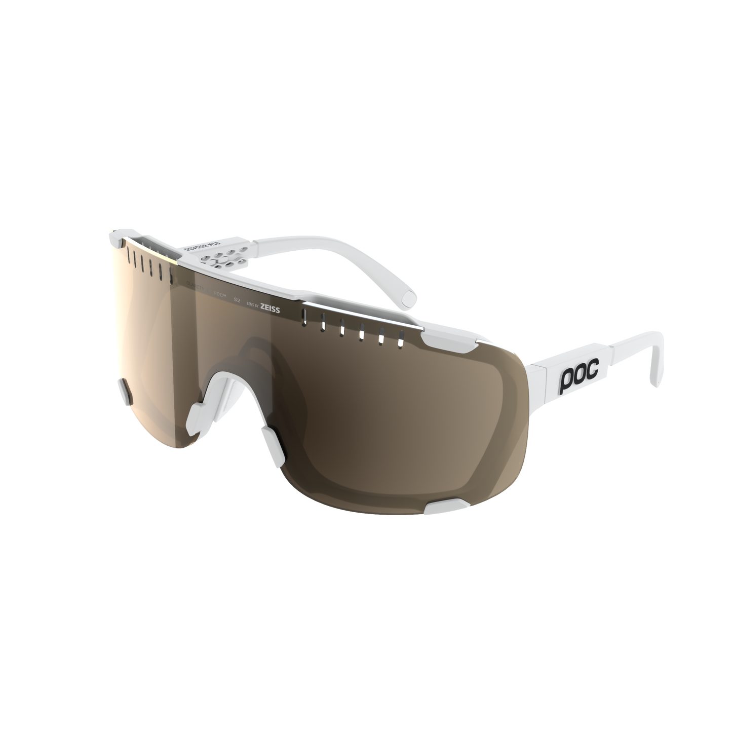 POC DEVOUR MID + White Bril Clarity Trail / Zonnig Zilver Lens