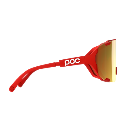 Bril POC DEVOUR MID Rood Glas Clarity Road Partly Sunny Gold