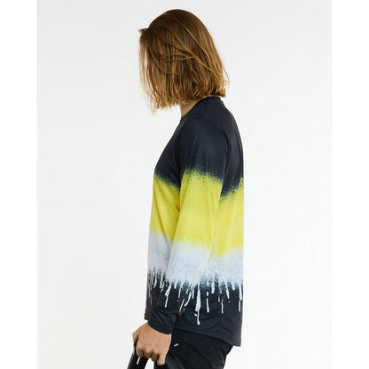 Shirt DHARCO RACE ACID RAIN Lange Mouwen Zwart/Geel