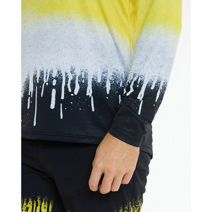 Shirt DHARCO RACE ACID RAIN Lange Mouwen Zwart/Geel