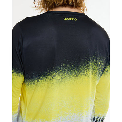 Shirt DHARCO RACE ACID RAIN Lange Mouwen Zwart/Geel