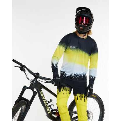 Shirt DHARCO RACE ACID RAIN Lange Mouwen Zwart/Geel
