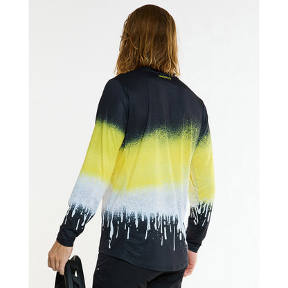 Shirt DHARCO RACE ACID RAIN Lange Mouwen Zwart/Geel