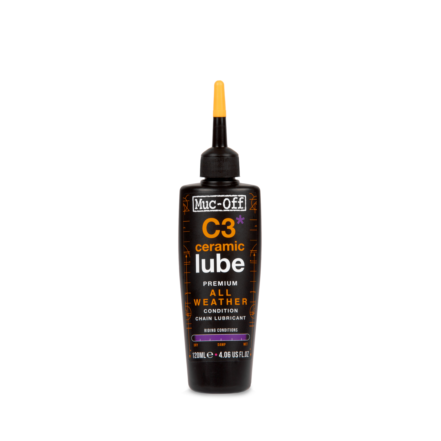 Lubrifiant Céramique Toutes Conditions MUC-OFF C3 ALL WEATHER CERAMIC (120 ml)