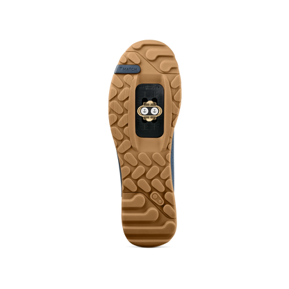 MTB-schoenen CRANKBROTHERS MALLET TRAIL LACE CLIP blauw/gumkleur — zool met schoenplaatje