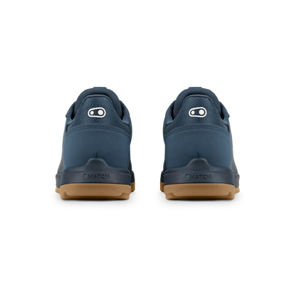 MTB-schoenen CRANKBROTHERS MALLET TRAIL LACE CLIP blauw/gumkleur — achteraanzicht