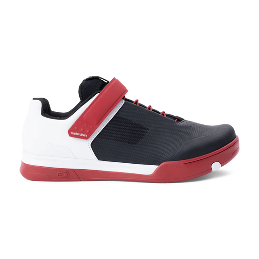 MTB-schoenen CRANKBROTHERS MALLET SPEED LACE CLIP CLASSICS EDITION zwart/rood