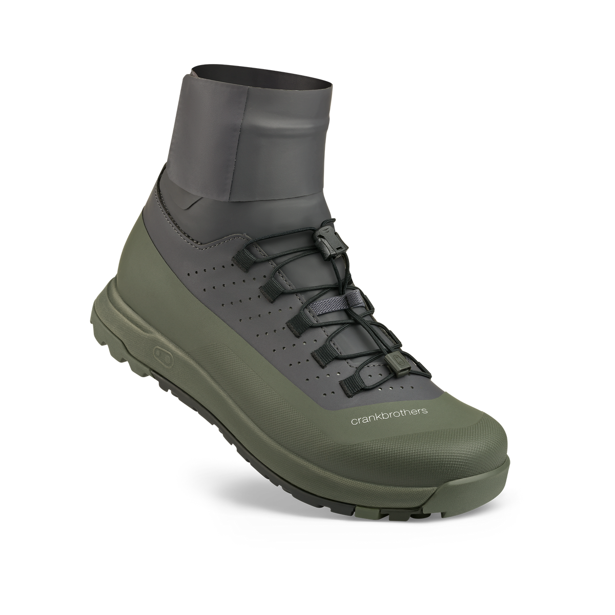 Chaussures VTT CRANKBROTHERS MALLET TRAIL SPEEDLACE SEAL Gris/Vert - vue 3/4