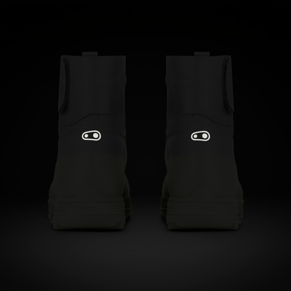 MTB-schoenen CRANKBROTHERS MALLET TRAIL SPEEDLACE SEAL grijs/groen - reflecterende details aan de achterkant