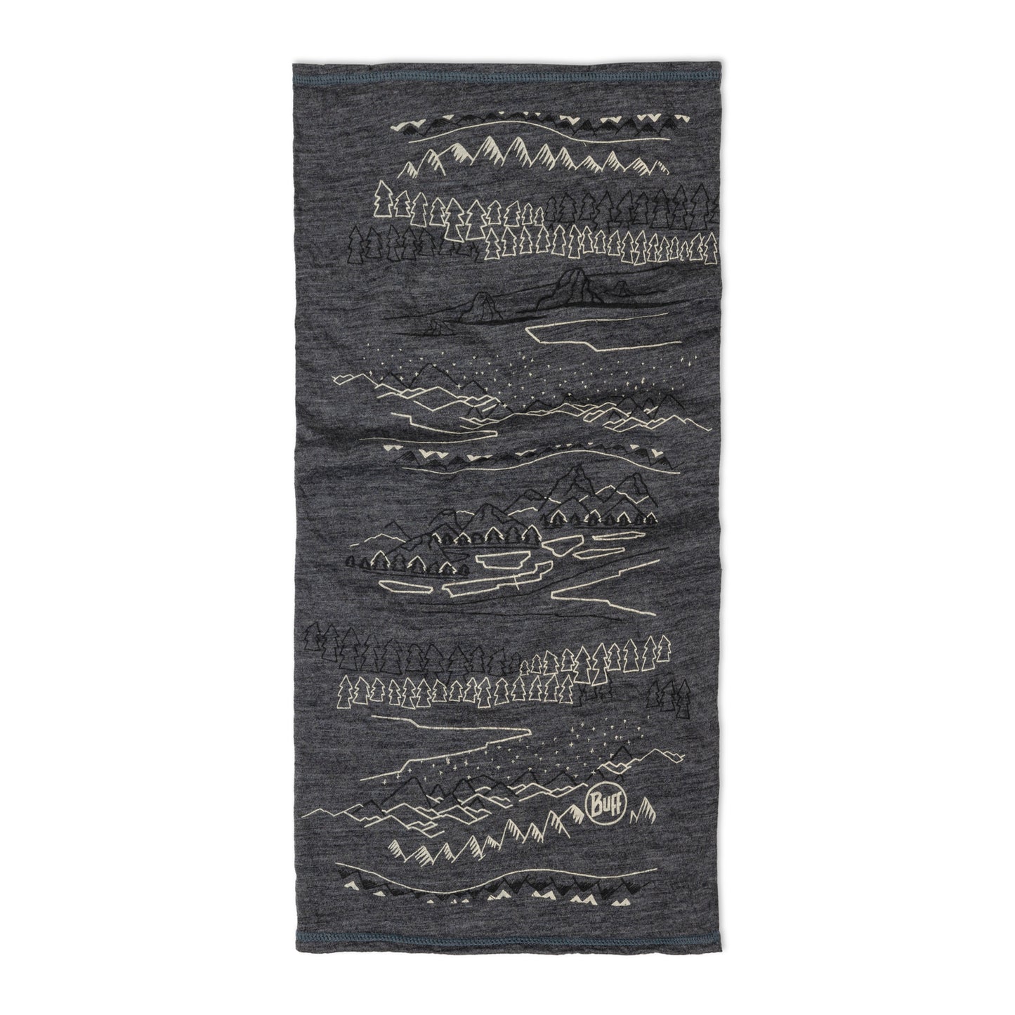 Tour de Cou BUFF MERINO LIGHTWEIGHT PRINT Gris