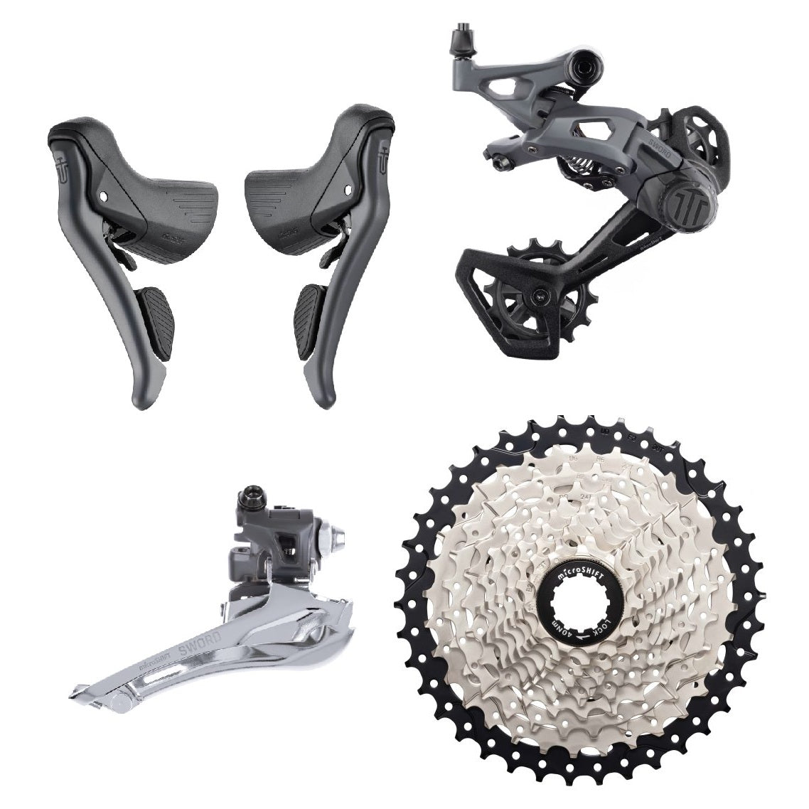 Mini Groupe MICROSHIFT SWORD 2x10V