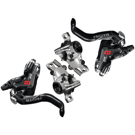 Paar MAGURA MT8 PRO Schijfremmen Zwart/Zilver