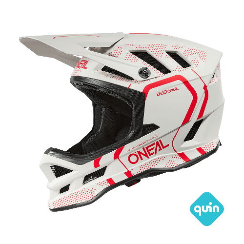 Casque VTT O'NEAL BLADE POLYACRYLITE STRIKE Blanc/Rouge
