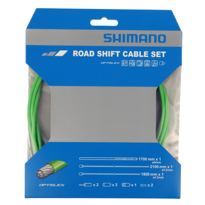 Derailleur Kabel- en Omhullingskit SHIMANO OT-SP41 Optislick Groen